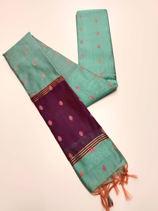 FANCY LENIN SAREE - B S CHANNABASAPPA & SONS