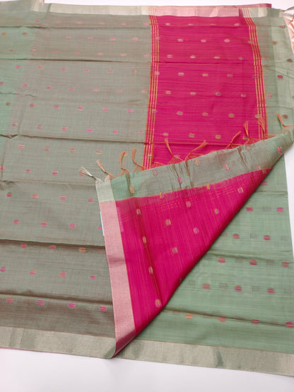 FANCY LENIN SAREE - B S CHANNABASAPPA & SONS