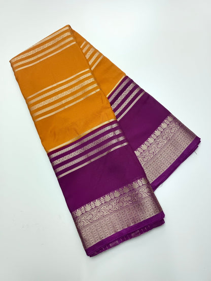 SEMI CREPE SILK SAREE - B S CHANNABASAPPA & SONS