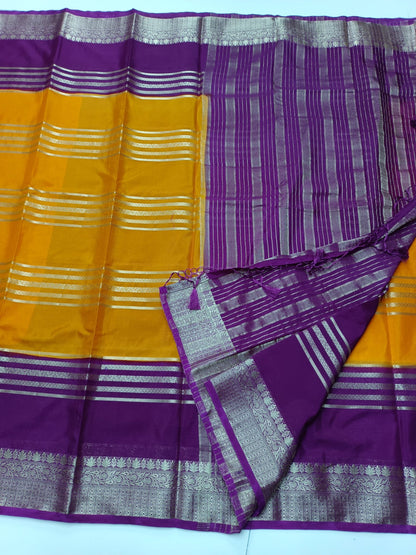 SEMI CREPE SILK SAREE - B S CHANNABASAPPA & SONS