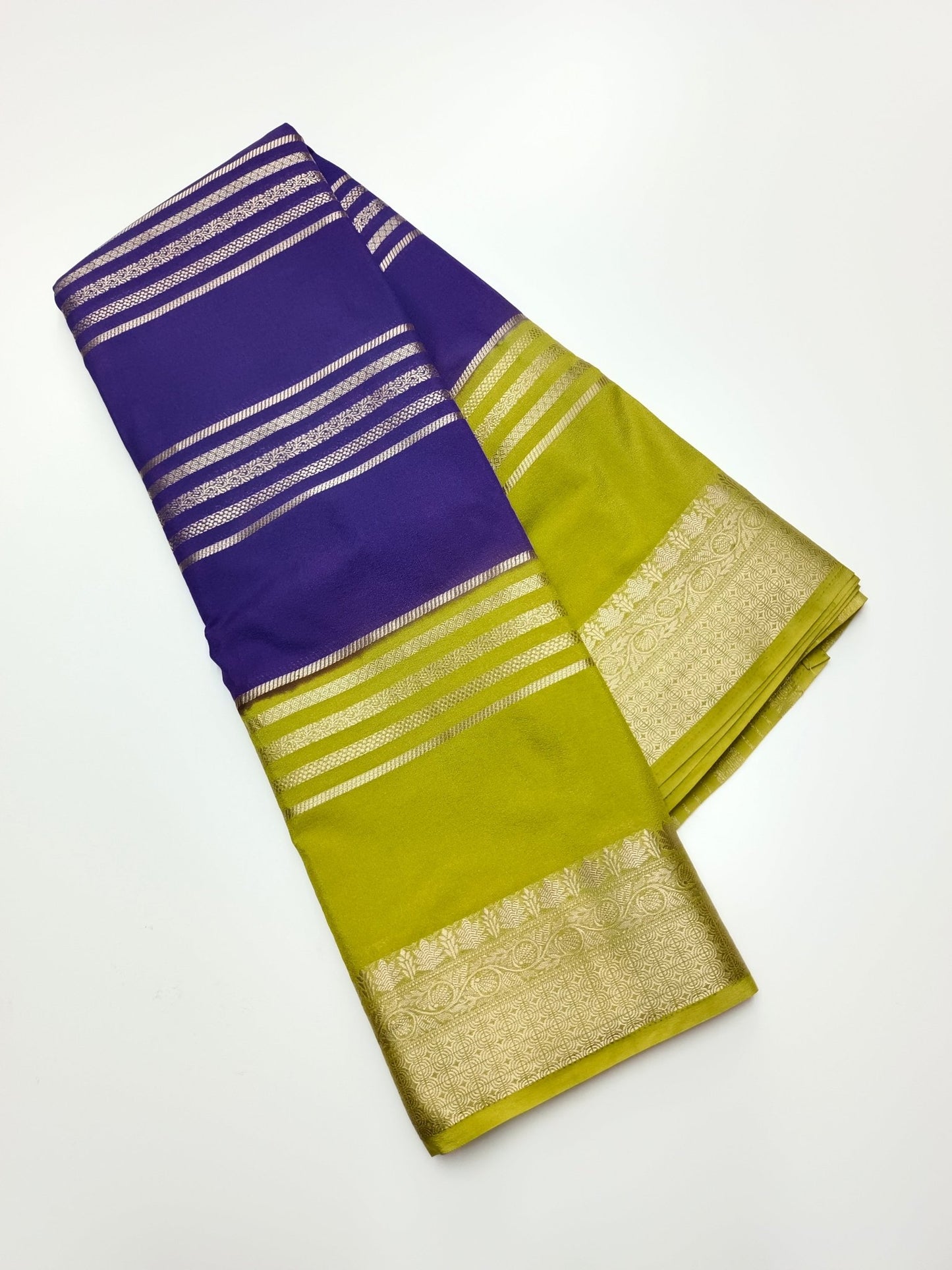 SEMI CREPE SILK SAREE - B S CHANNABASAPPA & SONS