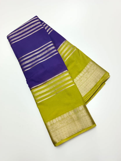 SEMI CREPE SILK SAREE - B S CHANNABASAPPA & SONS