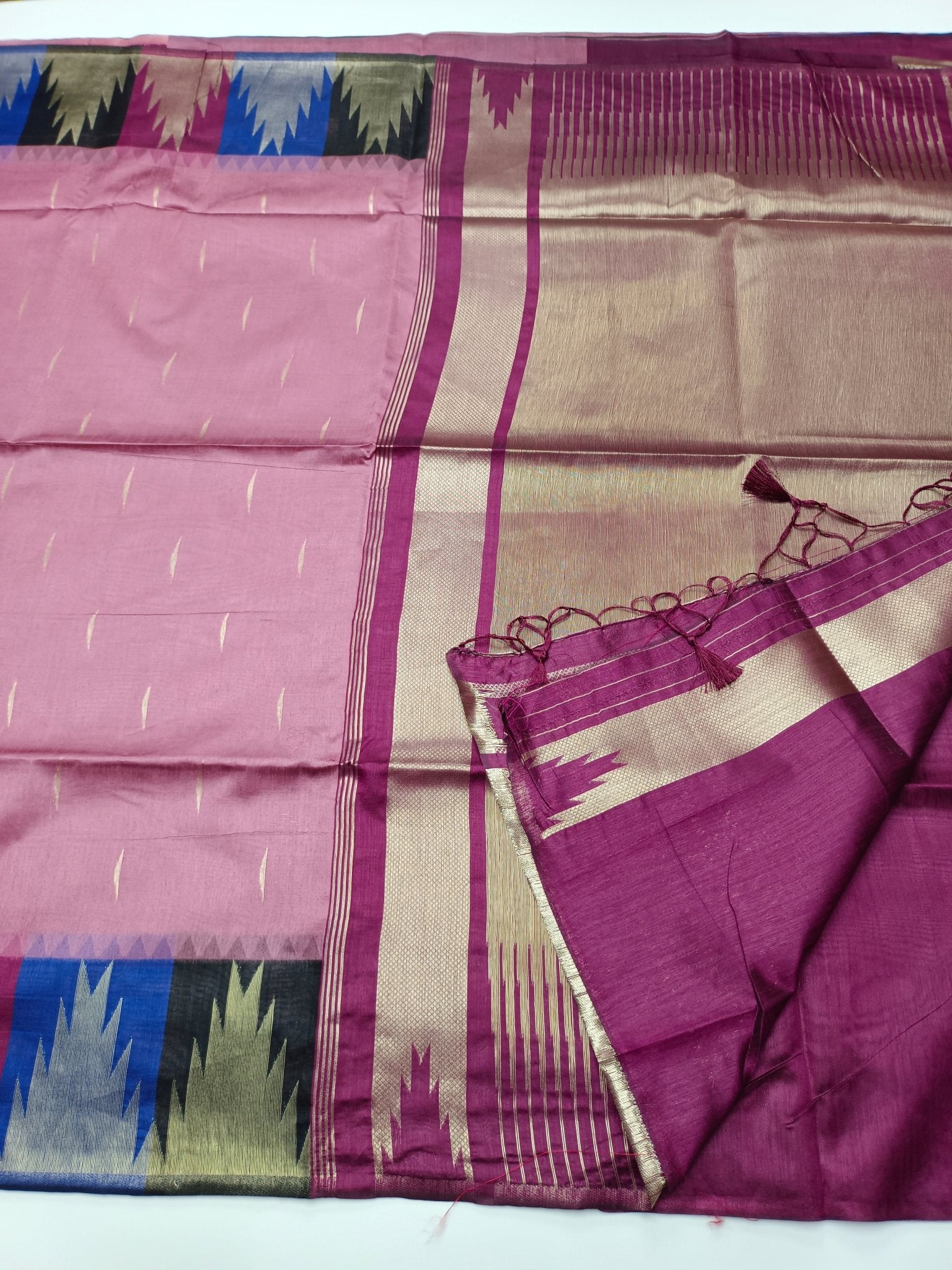 FANCY CHANDERI COTTON SAREE - B S CHANNABASAPPA & SONS