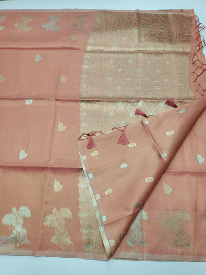 TISSUE COTTON SAREE - B S CHANNABASAPPA & SONS