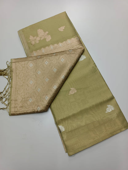 TISSUE COTTON SAREE - B S CHANNABASAPPA & SONS