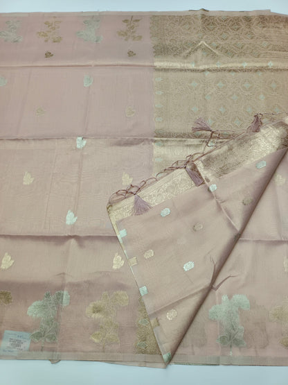 TISSUE COTTON SAREE - B S CHANNABASAPPA & SONS