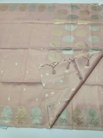 TISSUE COTTON SAREE - B S CHANNABASAPPA & SONS