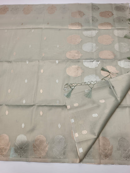 TISSUE COTTON SAREE - B S CHANNABASAPPA & SONS