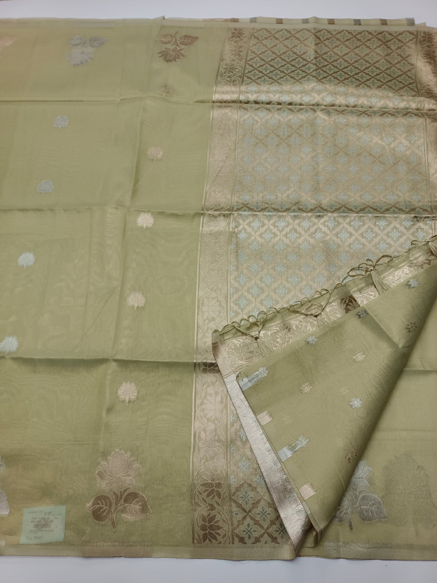 TISSUE COTTON SAREE - B S CHANNABASAPPA & SONS