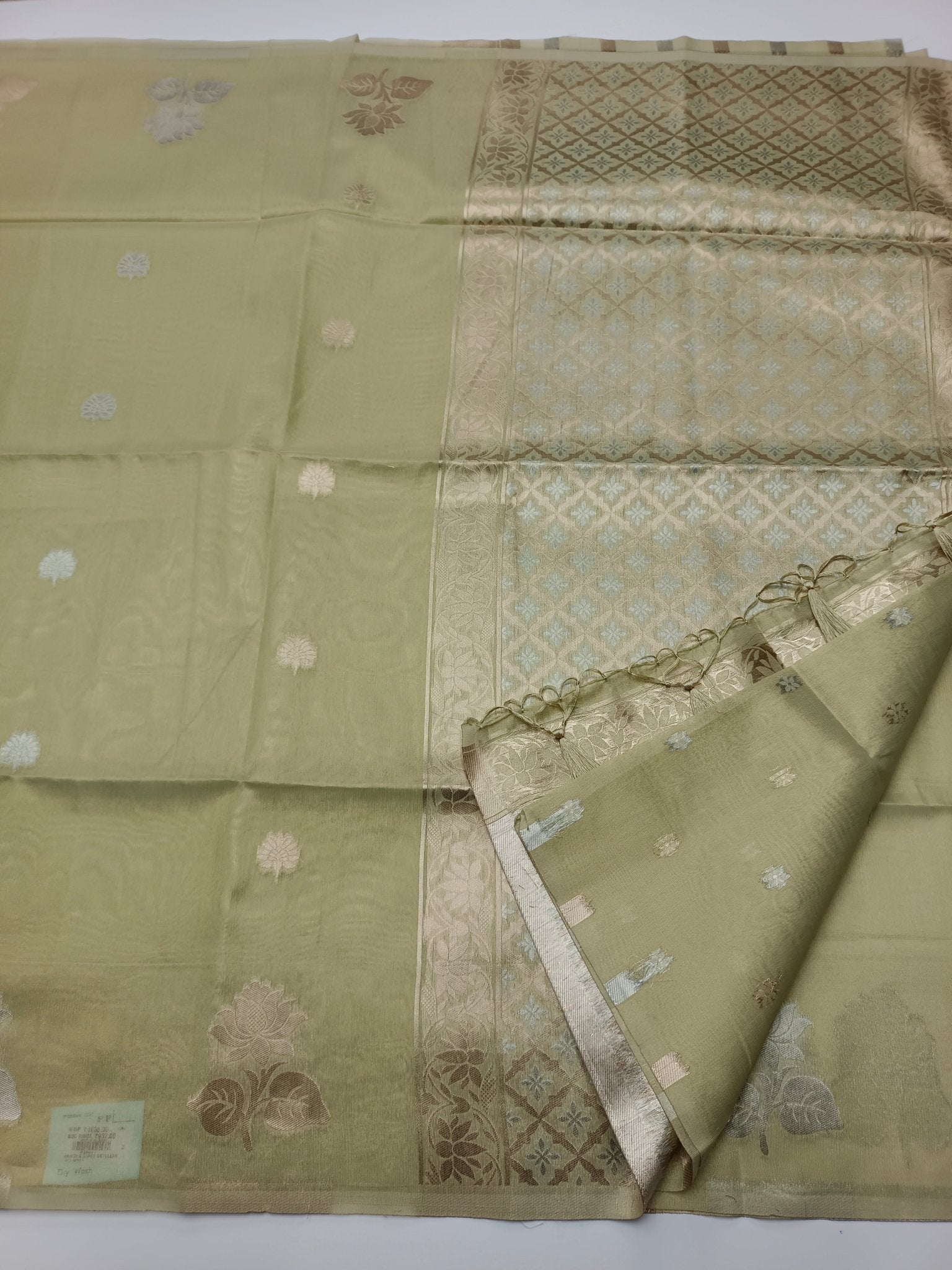 TISSUE COTTON SAREE - B S CHANNABASAPPA & SONS