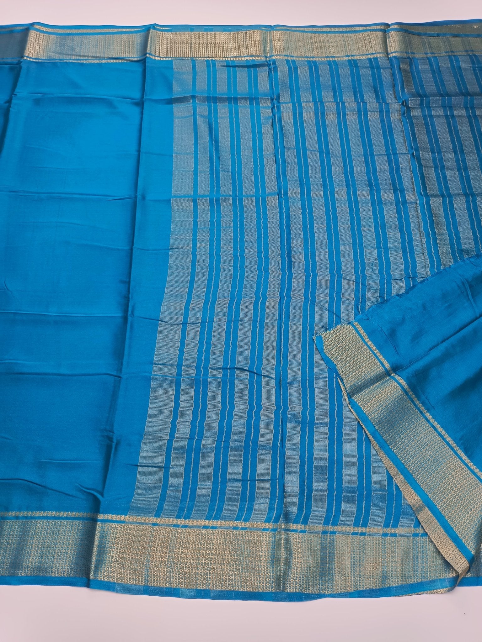 SEMI CREPE SILK SAREE - B S CHANNABASAPPA & SONS
