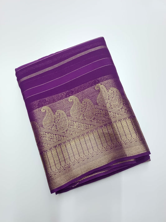 FANCY CHIFFON SAREE - B S CHANNABASAPPA & SONS
