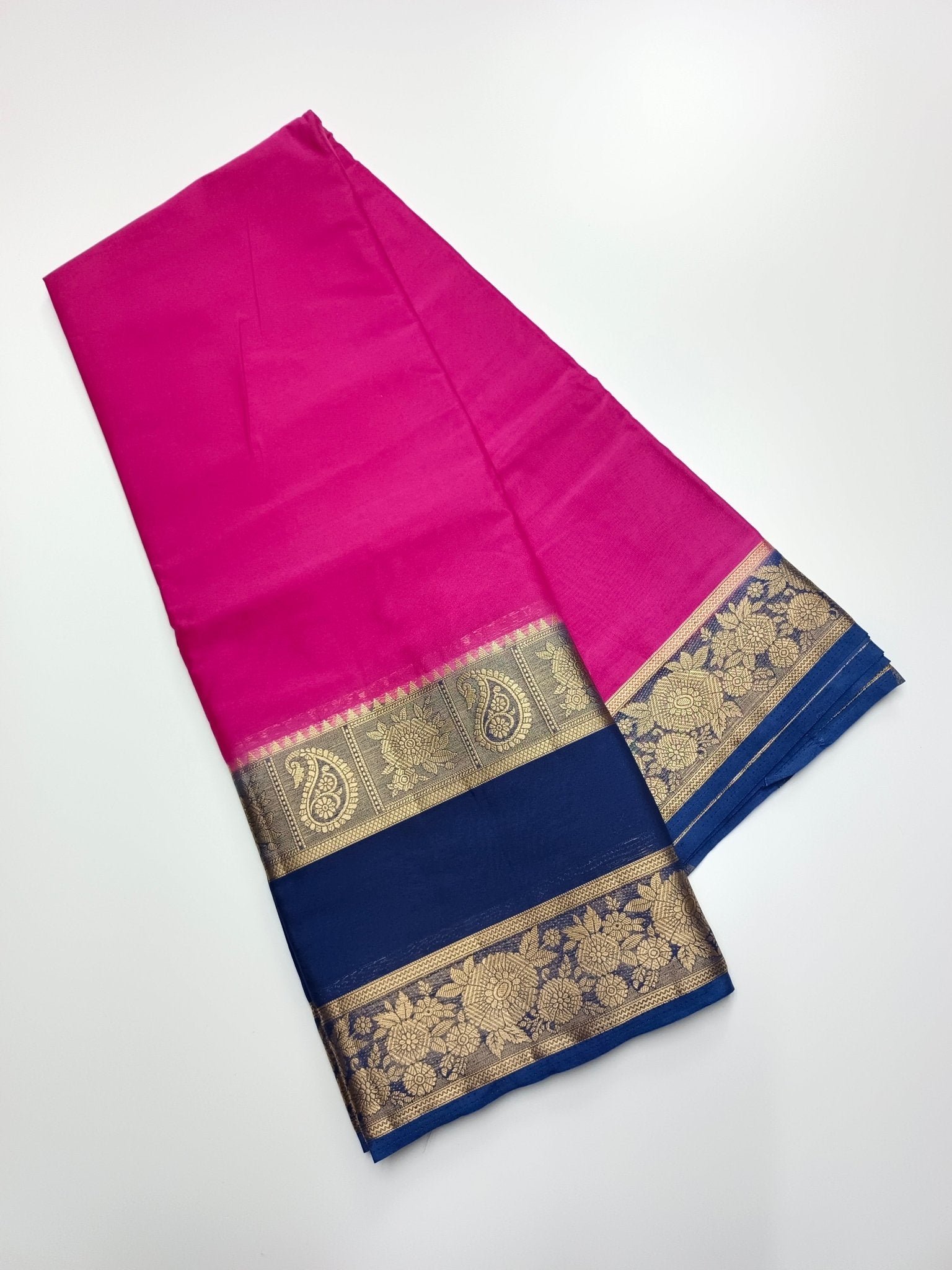 SEMI CREPE SILK SAREE - B S CHANNABASAPPA & SONS