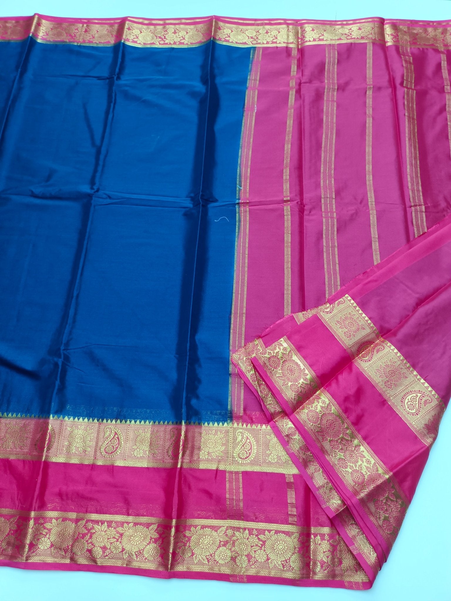 SEMI CREPE SILK SAREE - B S CHANNABASAPPA & SONS