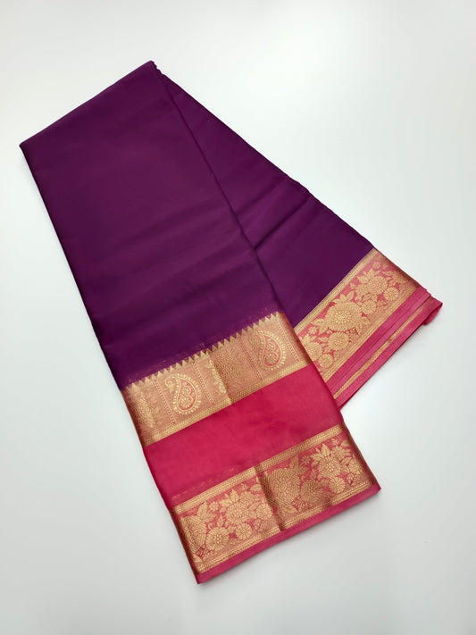 SEMI CREPE SILK SAREE - B S CHANNABASAPPA & SONS