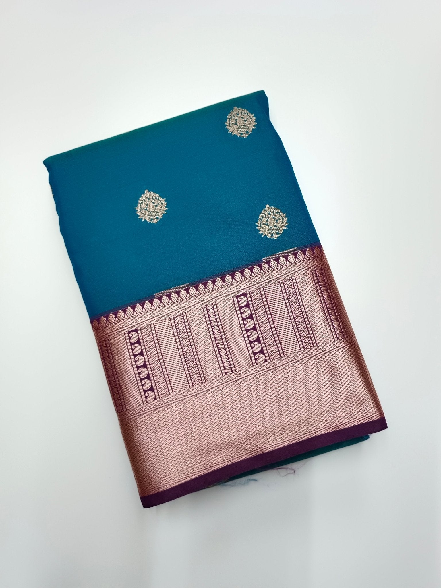 KANCHIPURAM SEMI SILK SAREE - B S CHANNABASAPPA & SONS