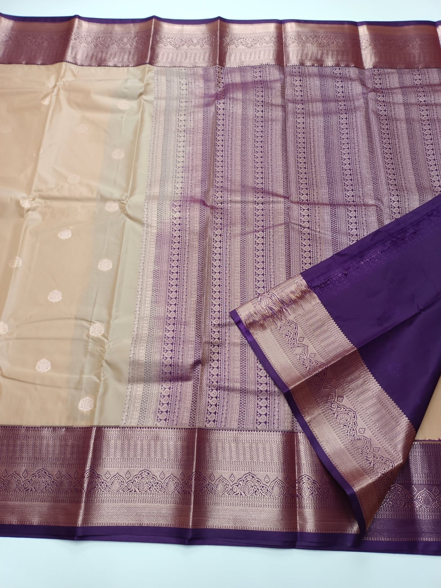 KANCHIPURAM SEMI SILK SAREE - B S CHANNABASAPPA & SONS