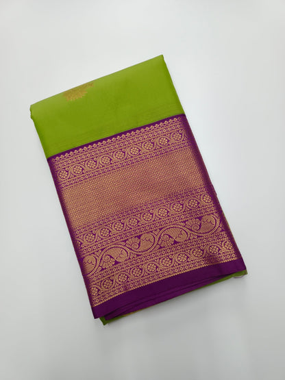 KANCHIPURAM SEMI SILK SAREE - B S CHANNABASAPPA & SONS