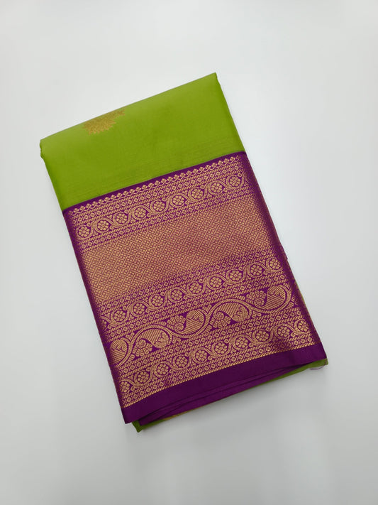 KANCHIPURAM SEMI SILK SAREE - B S CHANNABASAPPA & SONS