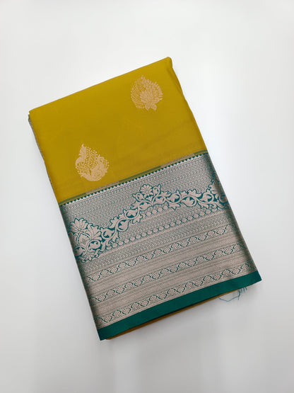 KANCHIPURAM SEMI SILK SAREE - B S CHANNABASAPPA & SONS