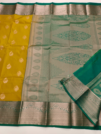 KANCHIPURAM SEMI SILK SAREE - B S CHANNABASAPPA & SONS