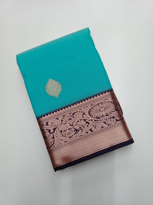 KANCHIPURAM SEMI SILK SAREE - B S CHANNABASAPPA & SONS