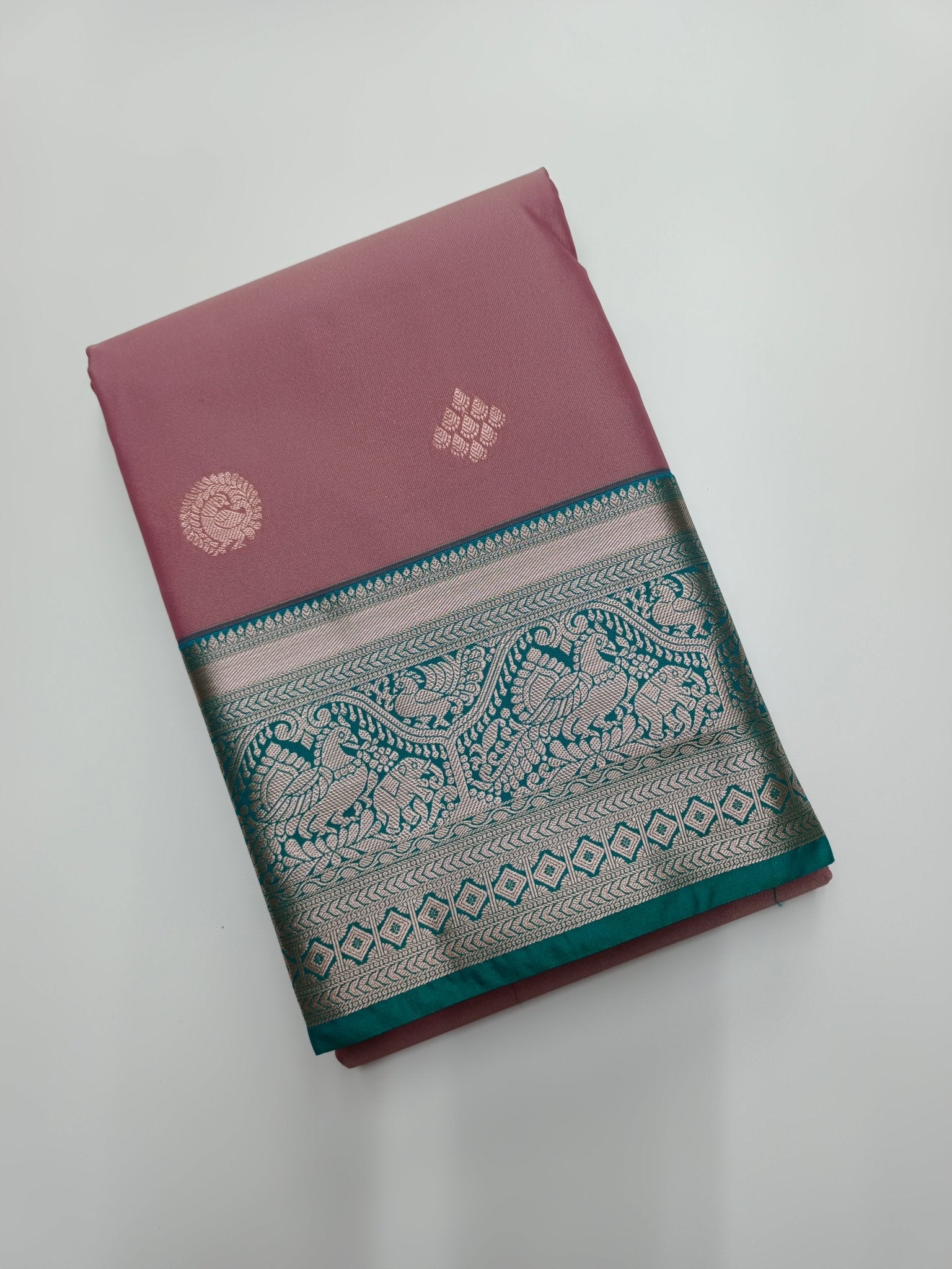KANCHIPURAM SEMI SILK SAREE - B S CHANNABASAPPA & SONS