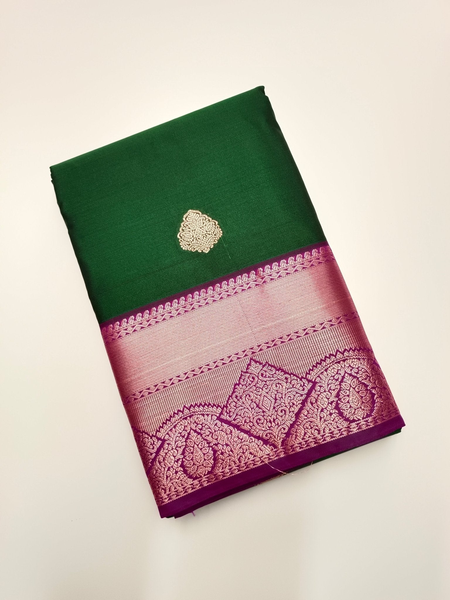 KANCHIPURAM SEMI SILK SAREE - B S CHANNABASAPPA & SONS