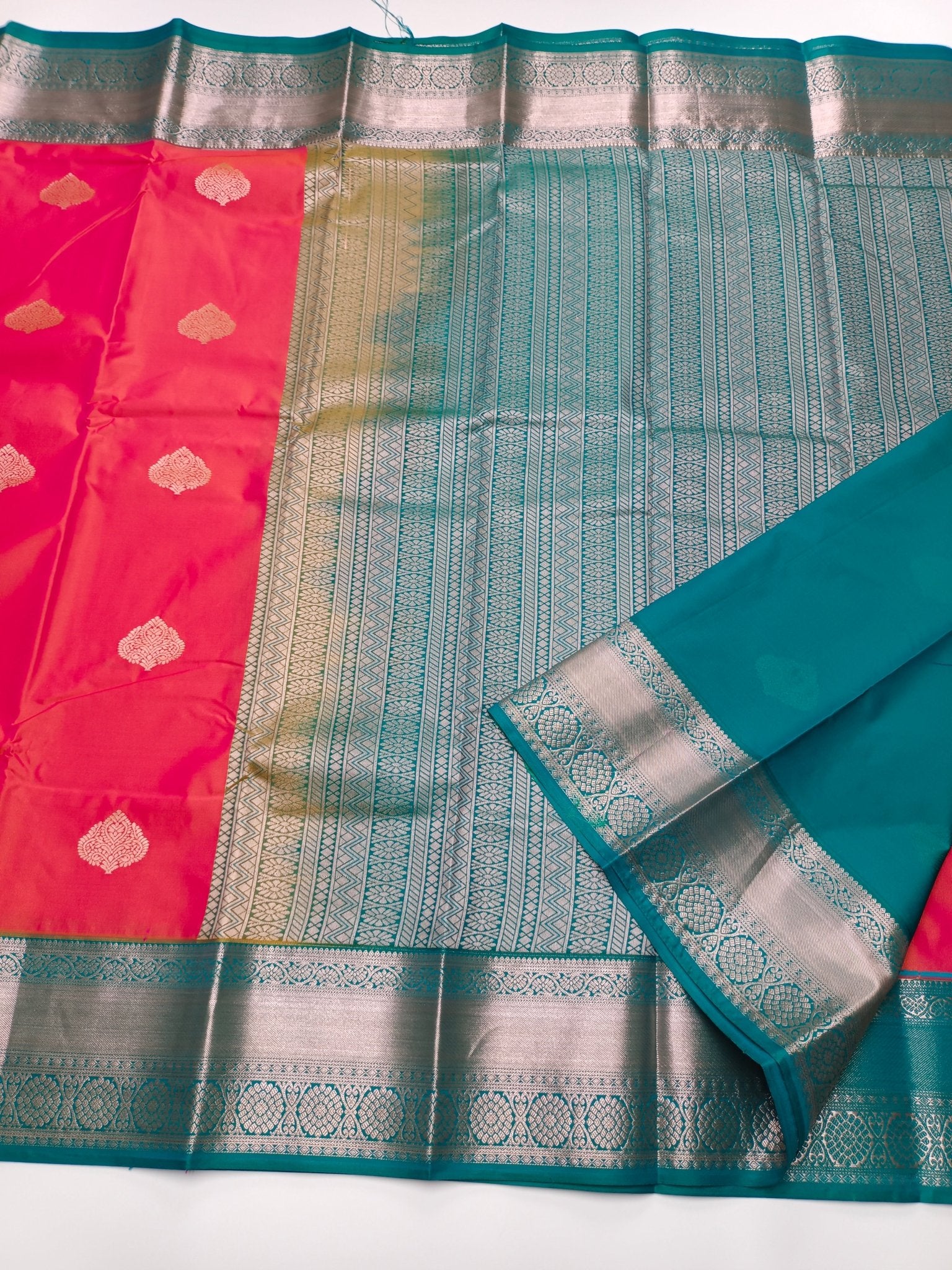 KANCHIPURAM SEMI SILK SAREE - B S CHANNABASAPPA & SONS