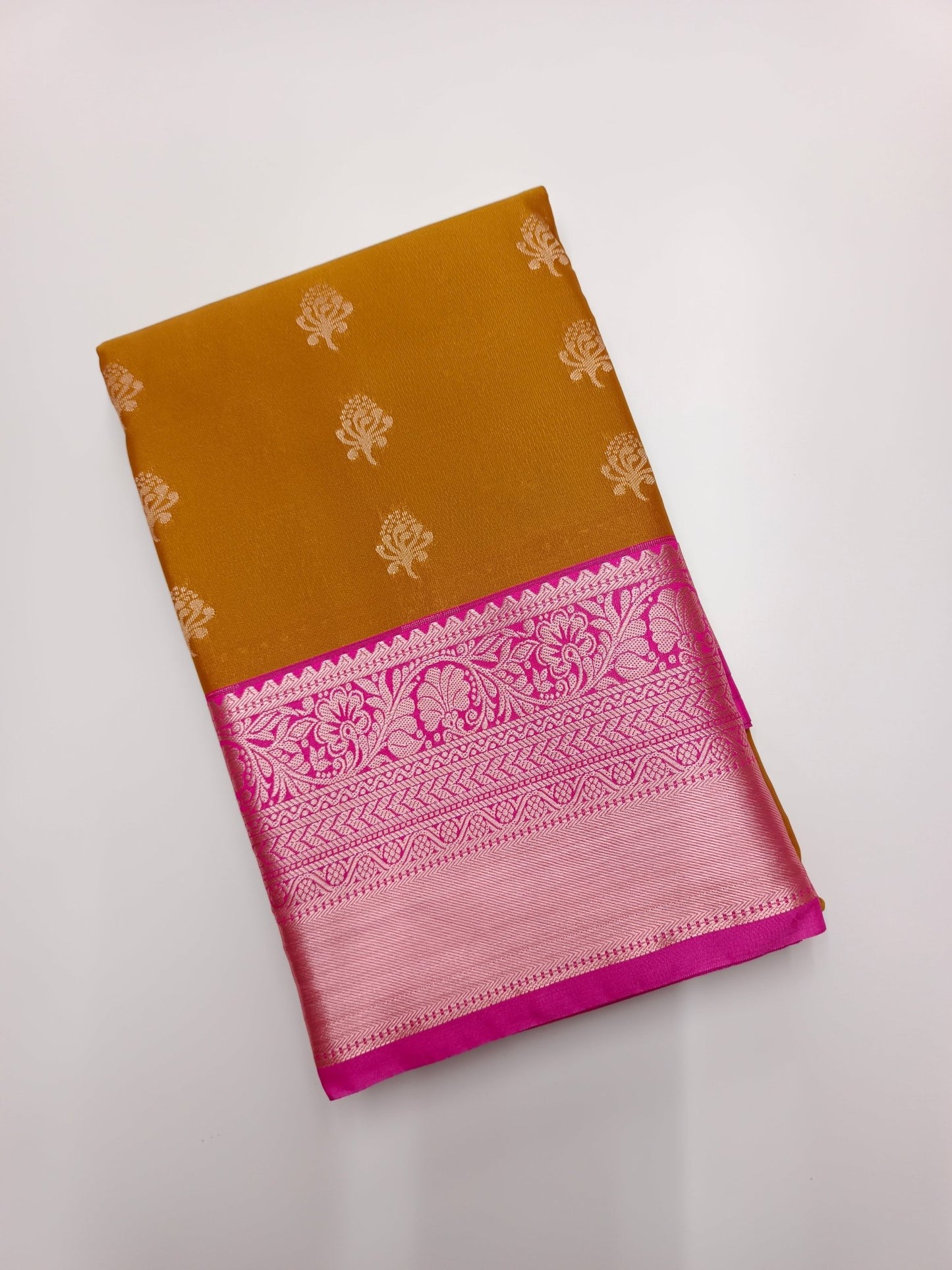 KANCHIPURAM SEMI SILK SAREE - B S CHANNABASAPPA & SONS