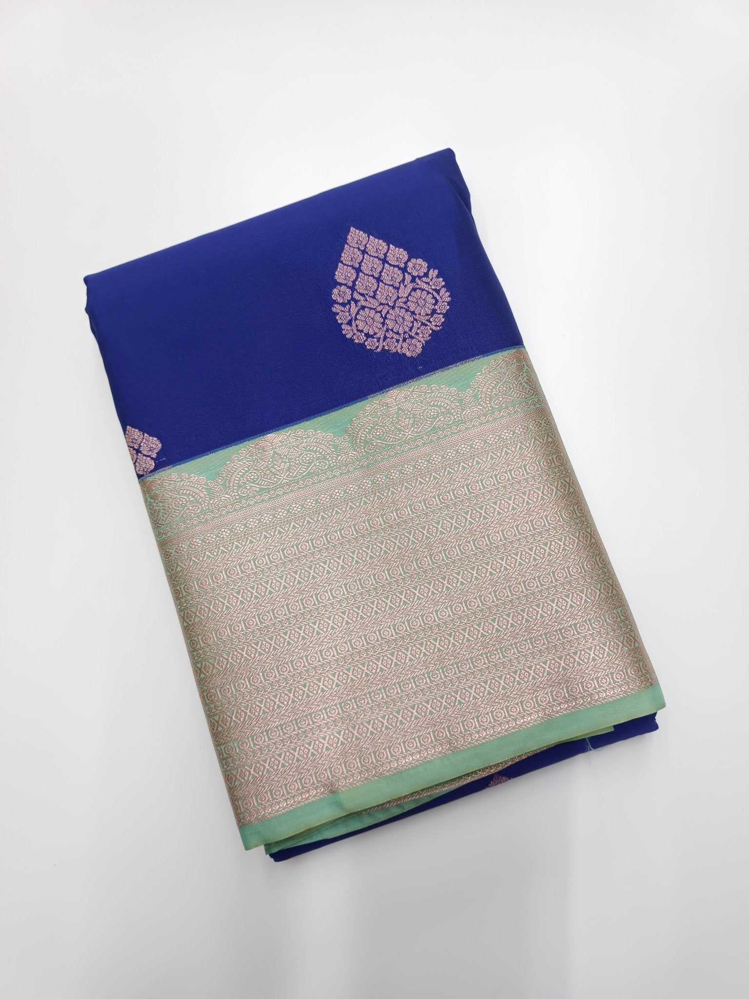 KANCHIPURAM SEMI SILK SAREE - B S CHANNABASAPPA & SONS