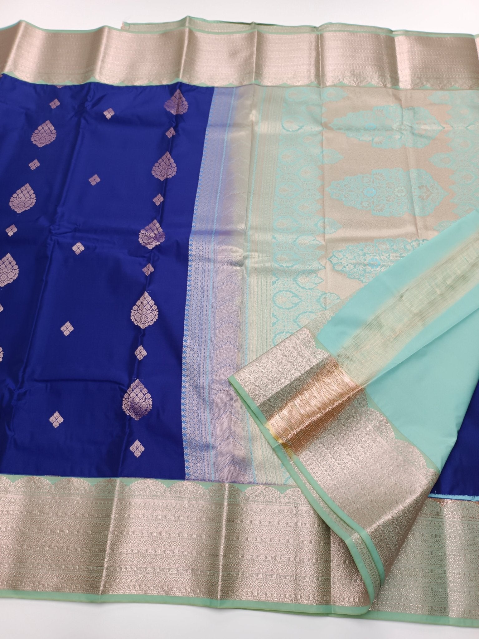 KANCHIPURAM SEMI SILK SAREE - B S CHANNABASAPPA & SONS