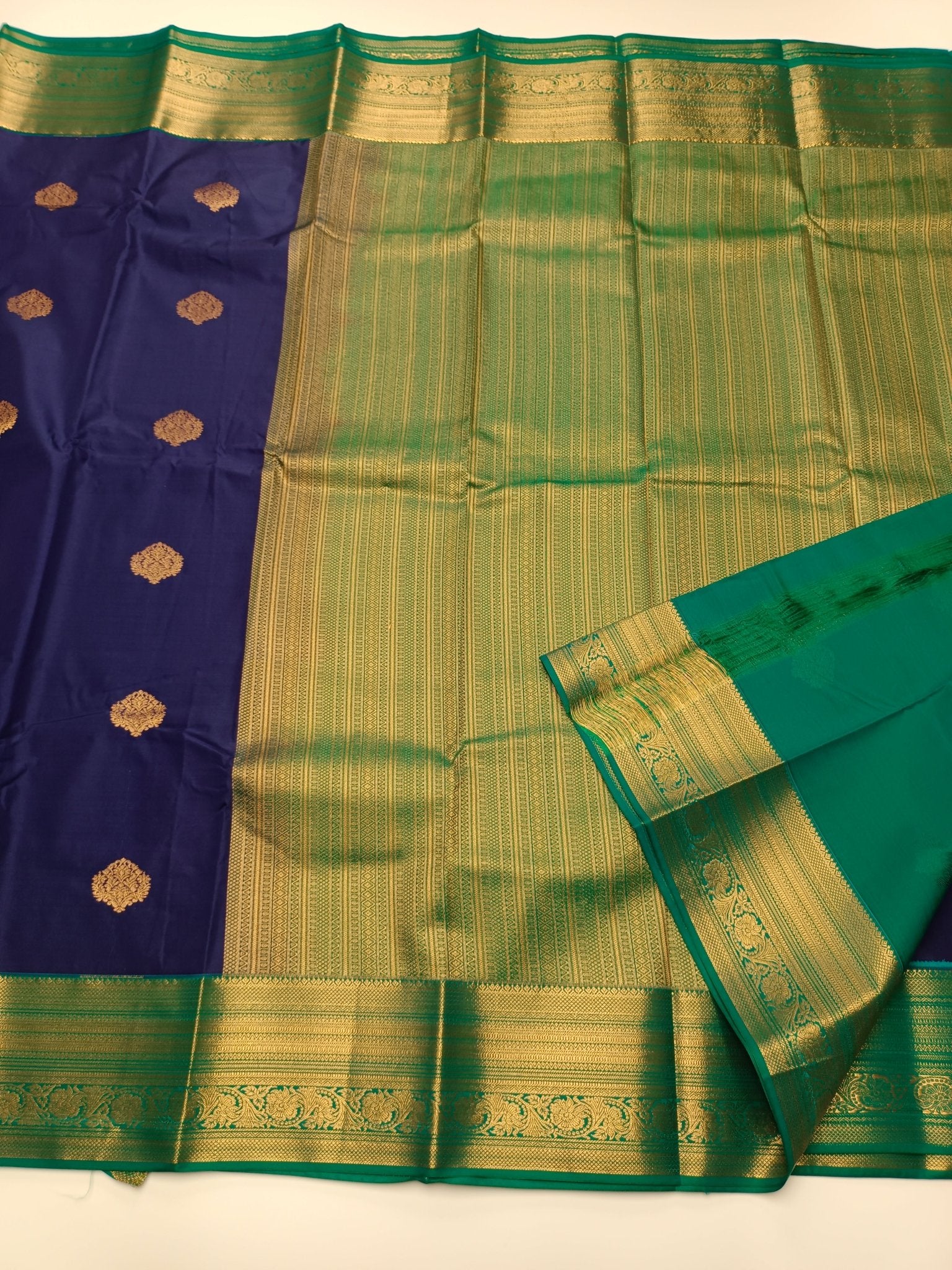 KANCHIPURAM SEMI SILK SAREE - B S CHANNABASAPPA & SONS
