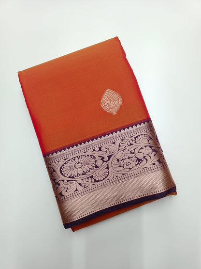 KANCHIPURAM SEMI SILK SAREE - B S CHANNABASAPPA & SONS