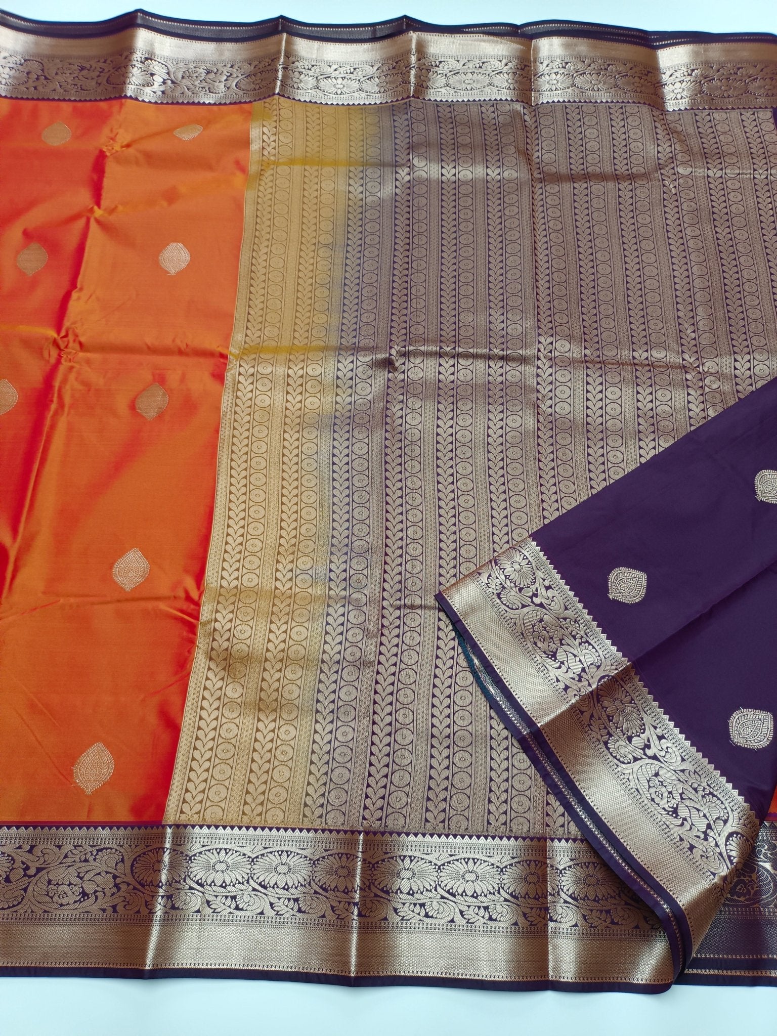 KANCHIPURAM SEMI SILK SAREE - B S CHANNABASAPPA & SONS