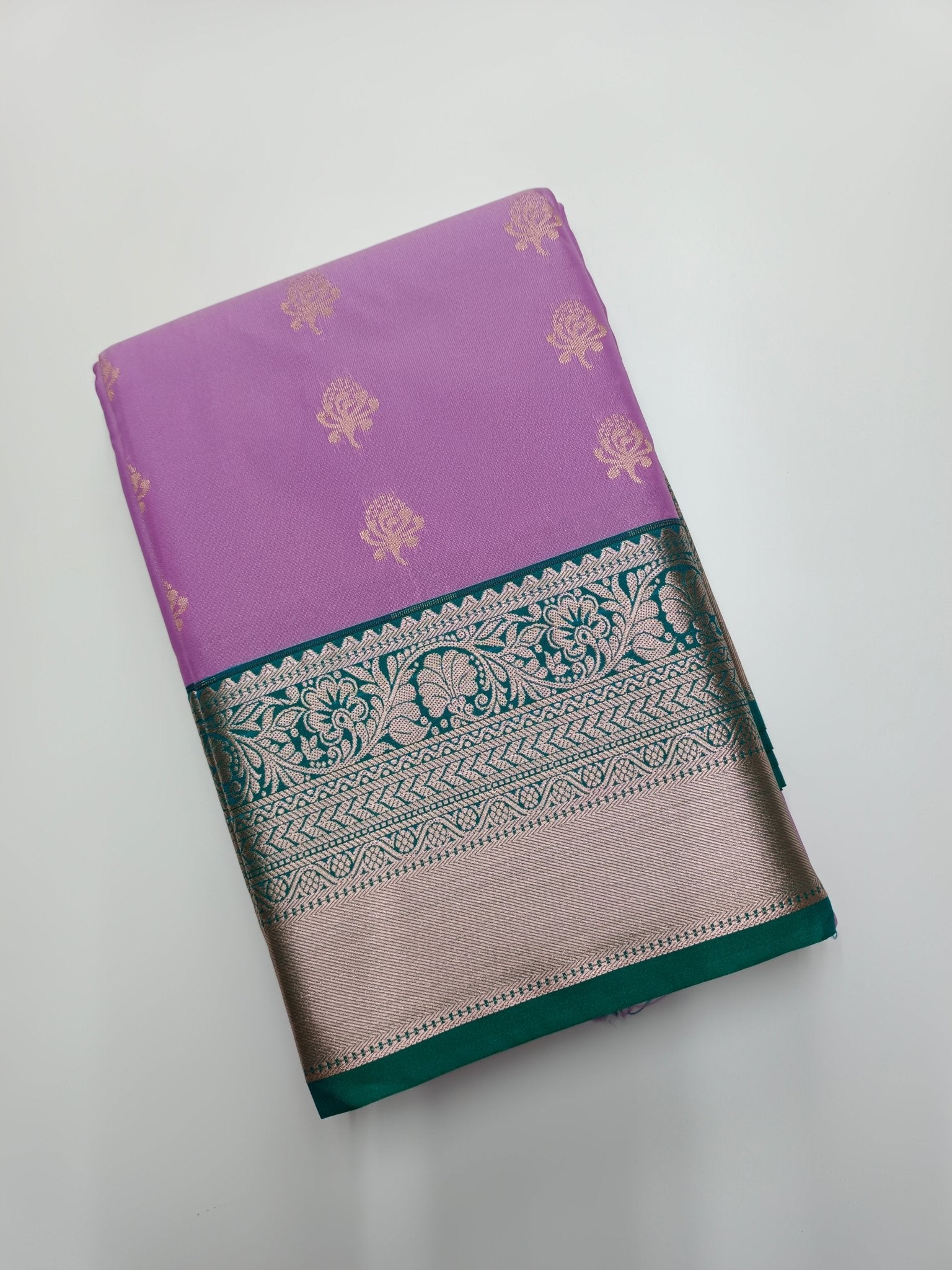 KANCHIPURAM SEMI SILK SAREE - B S CHANNABASAPPA & SONS