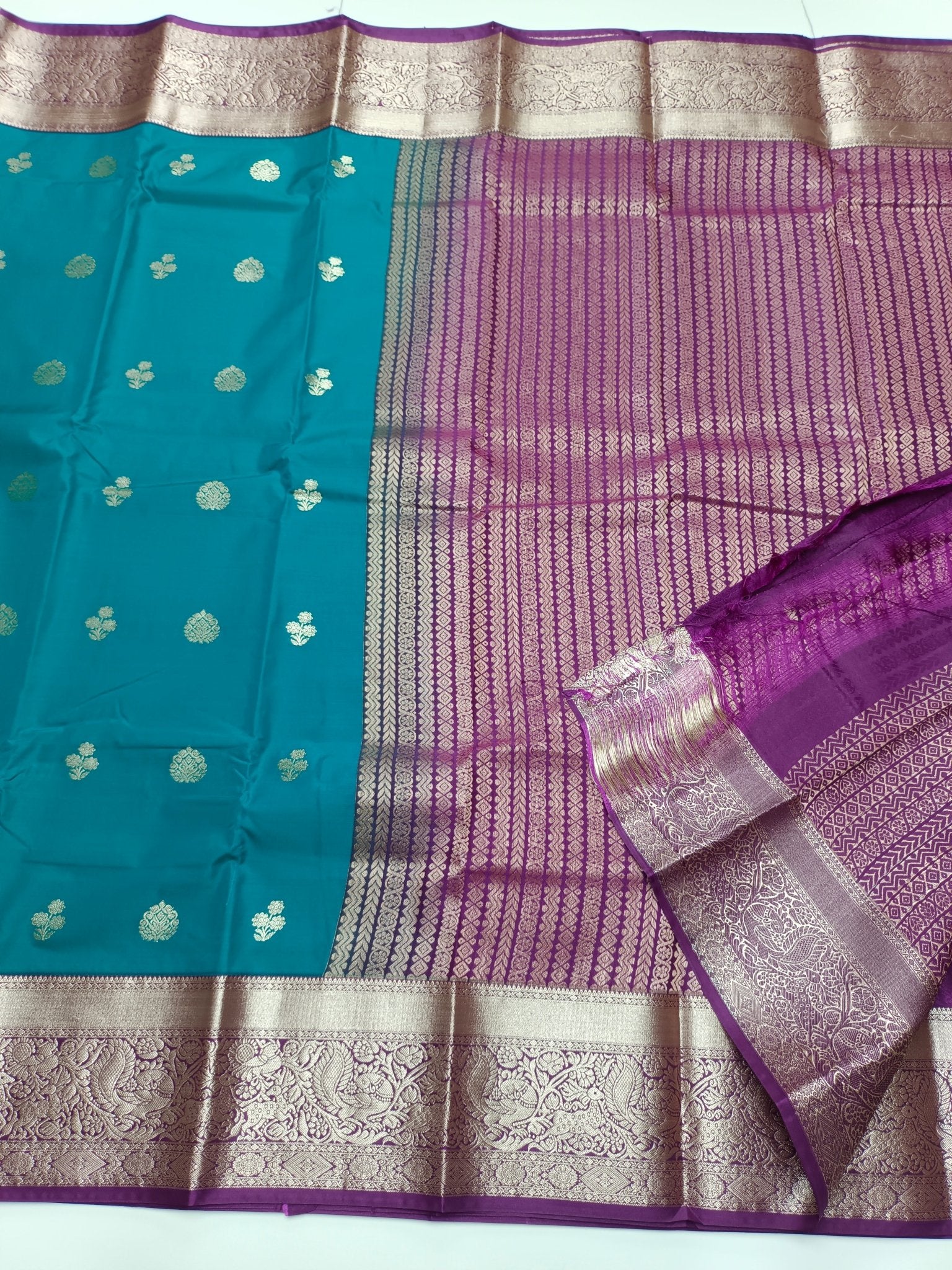 KANCHIPURAM SEMI SILK SAREE - B S CHANNABASAPPA & SONS