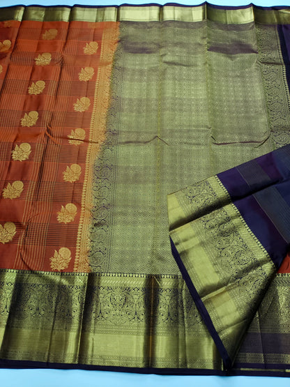 KANCHIPURAM PURE SILK SAREE - B S CHANNABASAPPA & SONS