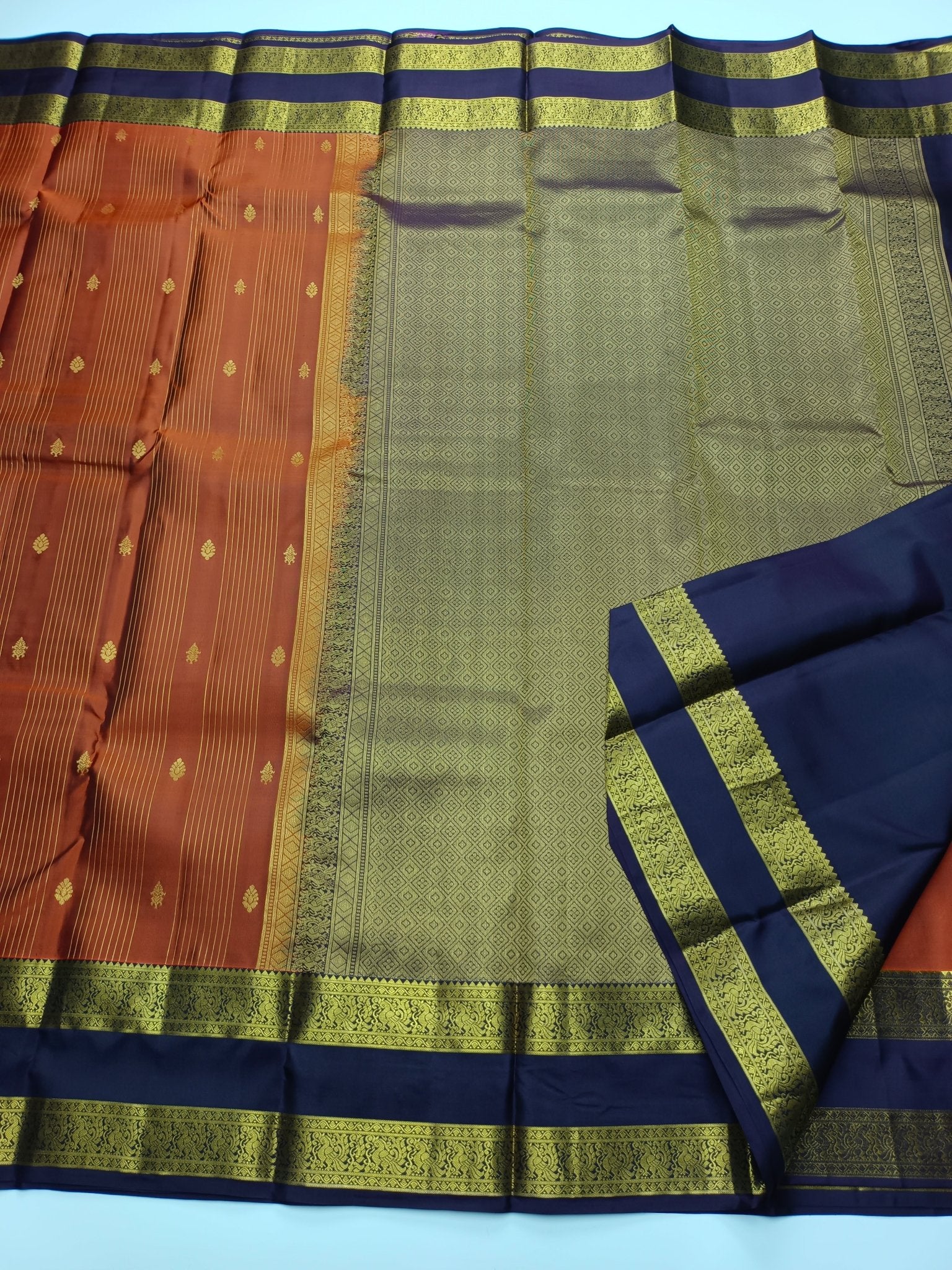KANCHIPURAM PURE SILK SAREE - B S CHANNABASAPPA & SONS
