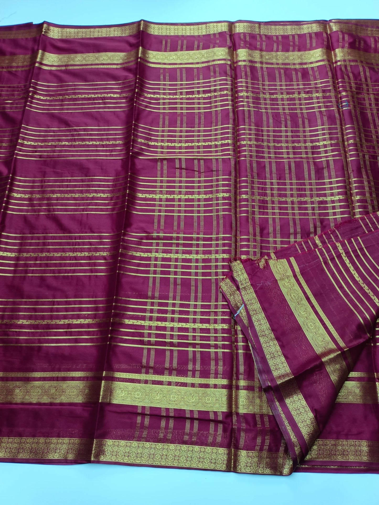 SEMI CREPE SILK SAREE - B S CHANNABASAPPA & SONS