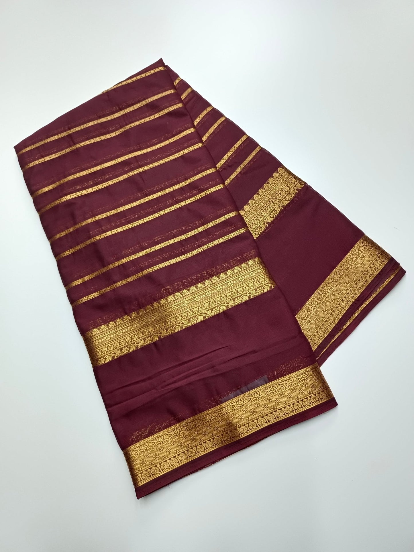 SEMI CREPE SILK SAREE - B S CHANNABASAPPA & SONS