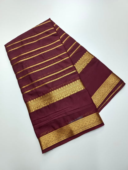 SEMI CREPE SILK SAREE - B S CHANNABASAPPA & SONS