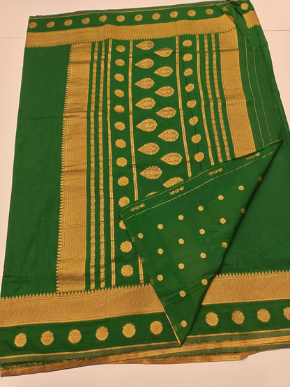 SEMI CREPE SILK SAREE - B S CHANNABASAPPA & SONS