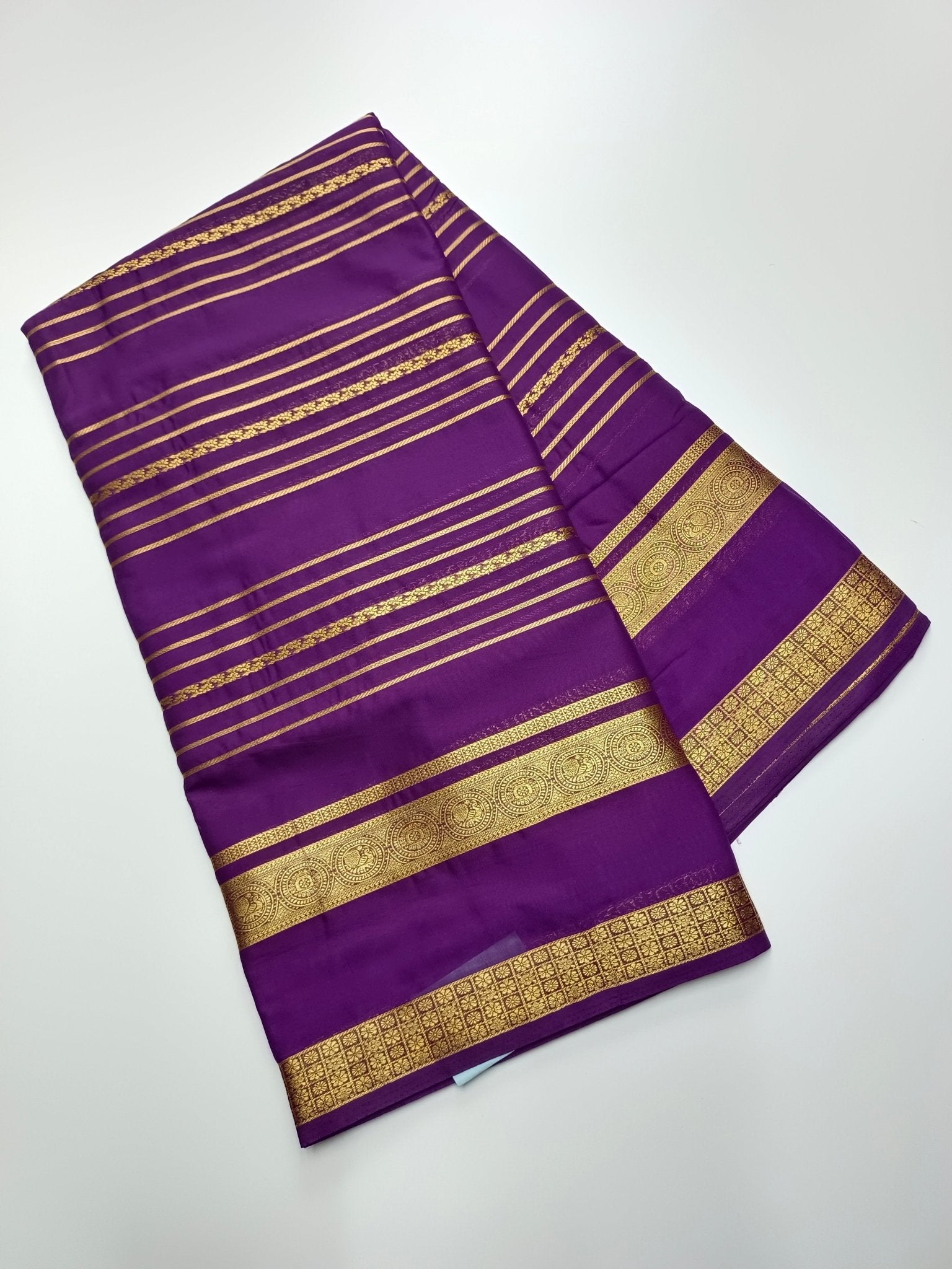 SEMI CREPE SILK SAREE - B S CHANNABASAPPA & SONS