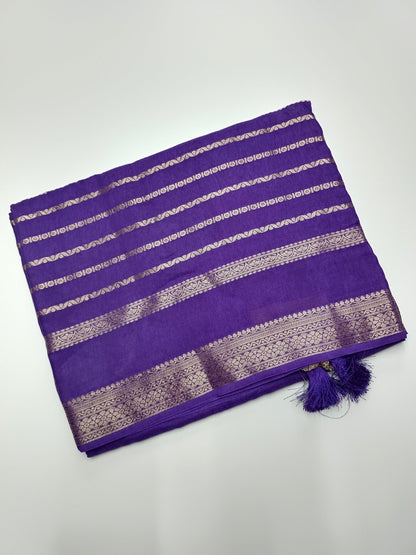 SEMI CREPE SILK SAREE - B S CHANNABASAPPA & SONS