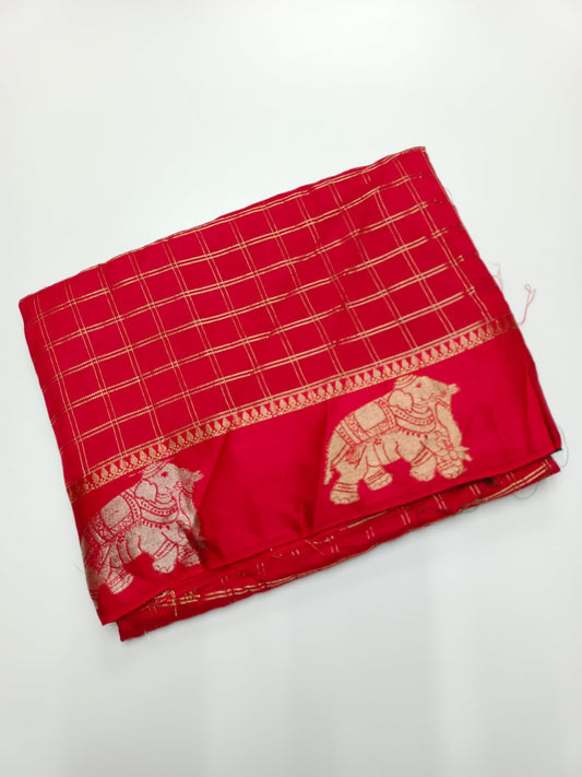 SEMI CREPE SILK SAREE - B S CHANNABASAPPA & SONS