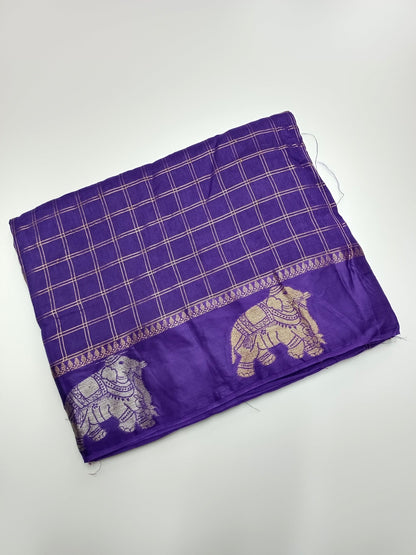 SEMI CREPE SILK SAREE - B S CHANNABASAPPA & SONS