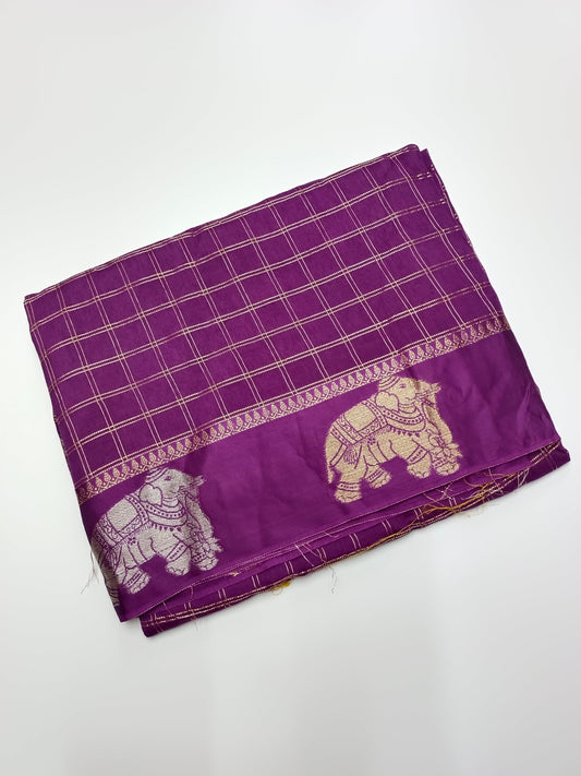 SEMI CREPE SILK SAREE - B S CHANNABASAPPA & SONS
