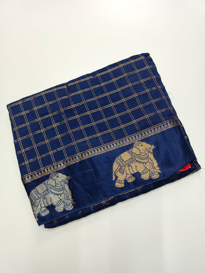 SEMI CREPE SILK SAREE - B S CHANNABASAPPA & SONS