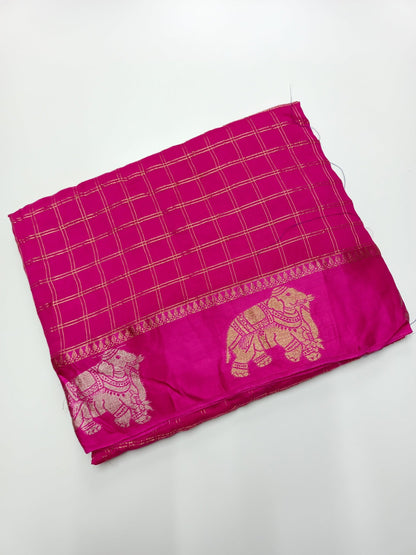 SEMI CREPE SILK SAREE - B S CHANNABASAPPA & SONS